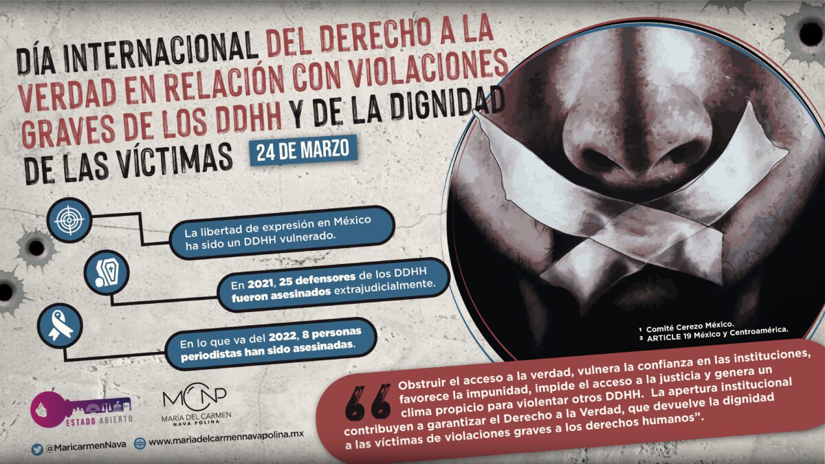 El derecho a saber facilita el derecho a la verdad: Nava Polina - María ...