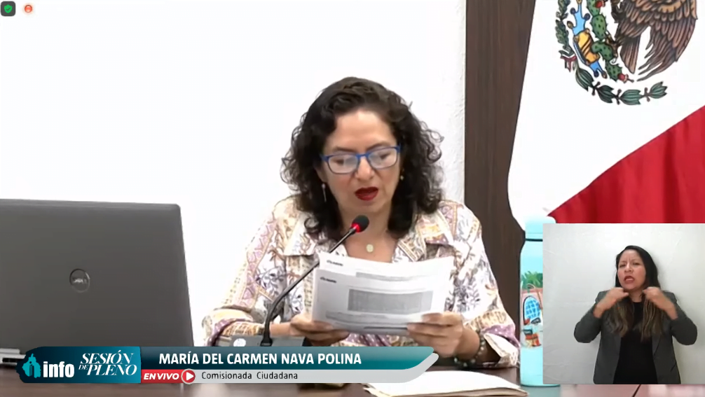 Posicionamiento de la comisionada Nava Polina sobre los 124 días sin ...