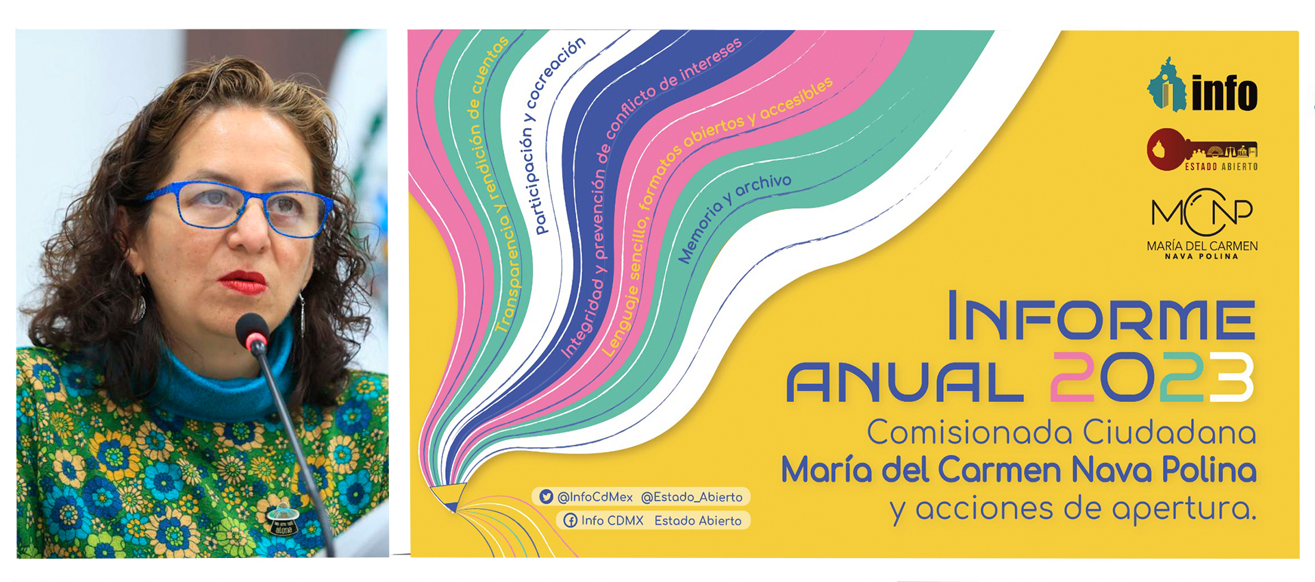 La Comisionada María del Carmen Nava presenta su informe anual ante el ...
